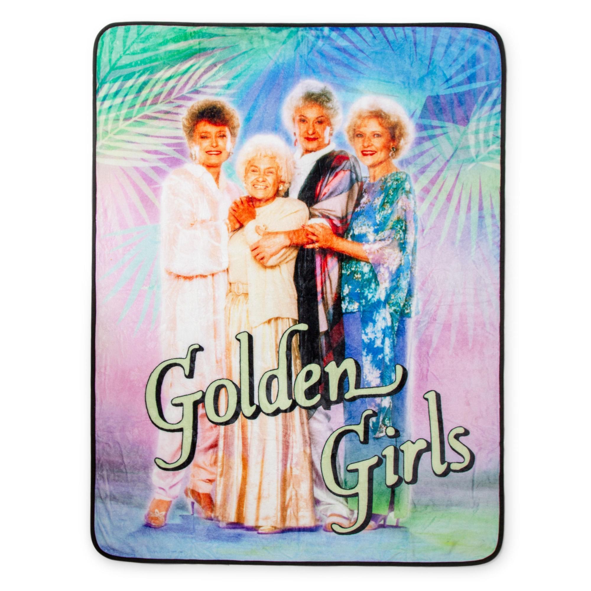 The Golden Girls Raschel Fleece Throw Fleece Blanket | 45 x 60 Inches