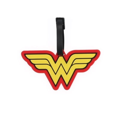 DC Comics Wonder Woman Logo Travel Luggage Tag With Suitcase ID Card Label 