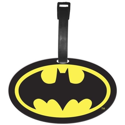 DC Comics Batman Logo Travel Luggage Tag With Suitcase ID Card Label 