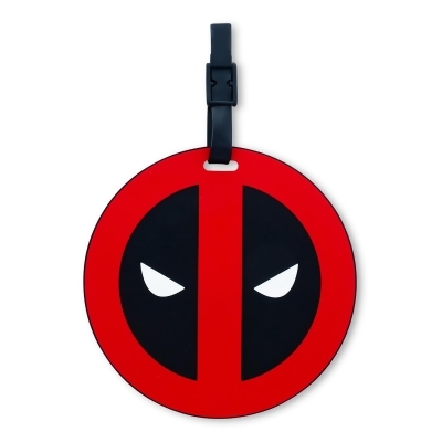 Marvel Comics Deadpool Logo Travel Luggage Tag With Suitcase ID Card Label 