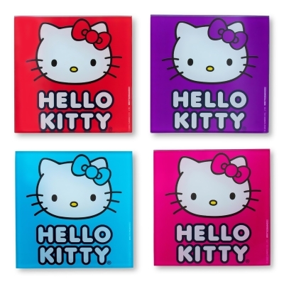 Sanrio Hello Kitty Colors Glass Coasters | Set of 4 
