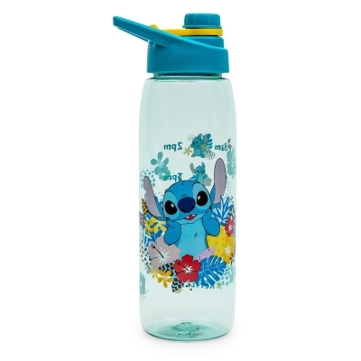 Disney Lilo & Stitch Tropical Water Bottle With Time Table | Holds 28 Ounces 