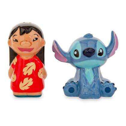 Disney Lilo & Stitch Ceramic Salt and Pepper Shakers | Set of 2 