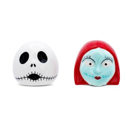 Disney The Nightmare Before Christmas Jack and Sally Salt and Pepper Shaker Set 