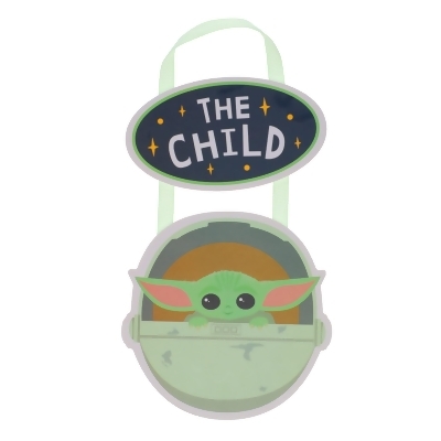 Star Wars: The Mandalorian The Child Hanging Sign Wall Art | 5 x 10 Inches 