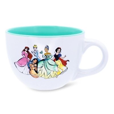 Disney Princess Royal Gathering Ceramic Soup Mug | Holds 24 Ounces 