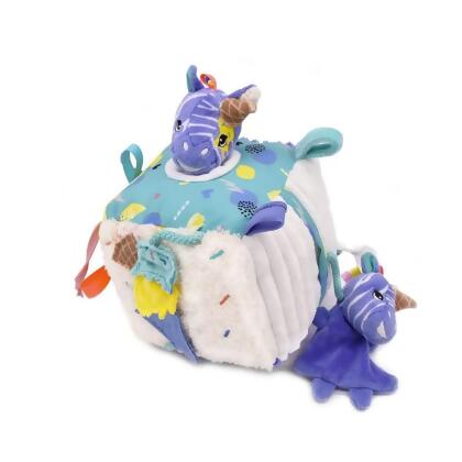 Les Delingos Baby Activity Cube | Kiprokos the Zebra 