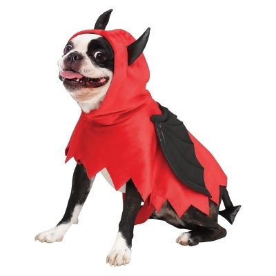 Devil Doggie Poncho Pet Costume 