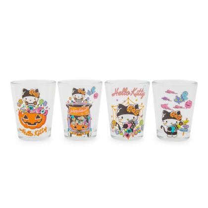 Sanrio Hello Kitty Faces 1.5-Ounce Mini Shot Glasses | Set of 4