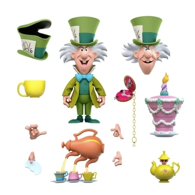 Disney Ultimates Alice Wonderland Mad Hatter 7-Inch Scale Action Figure 