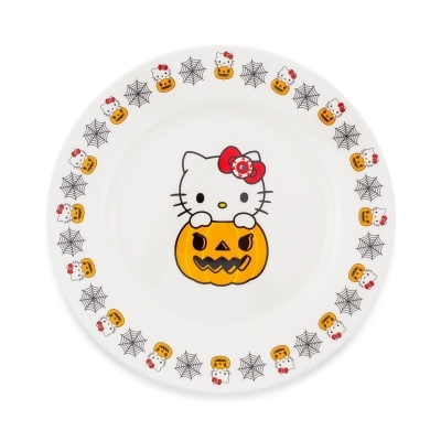 Sanrio Hello Kitty Pumpkin Boo 8-Inch Ceramic Dinner Plate 