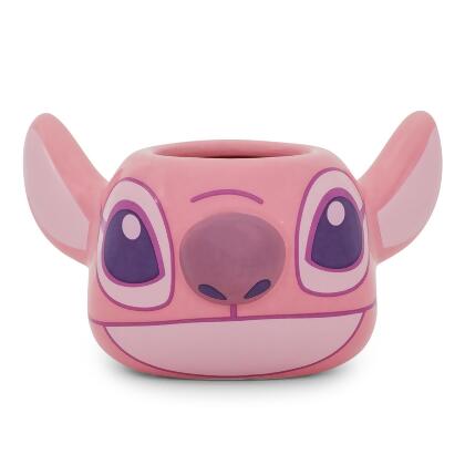 Disney Lilo & Stitch Angel Sculpted Ceramic Mini Mug | Holds 3 Ounces 