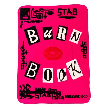 Mean Girls Burn Book 45 x 60 Inch Fleece Throw Blanket 