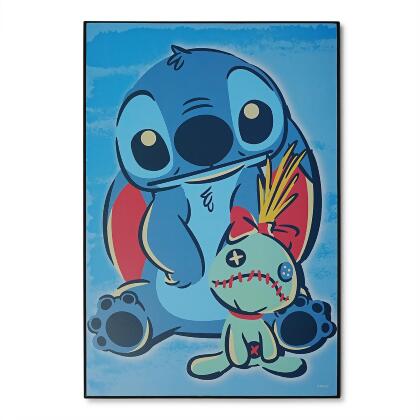 Disney Lilo & Stitch Scrump 13 x 19 Inch Hanging Wood Wall Art 