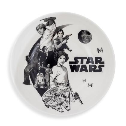 Star Wars Collage 9-Inch Ceramic Coupe Dinner Bowl 