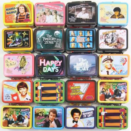 Retro TV Teeny Tin Lunch Box, 3 Random Designs Set alternate image