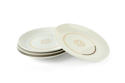 Disney The Little Mermaid Scallop Porcelain 7" Salad / Dessert Plate | Set of 4 alternate image