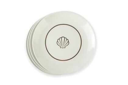 Disney The Little Mermaid Scallop Porcelain 7" Salad / Dessert Plate | Set of 4 alternate image