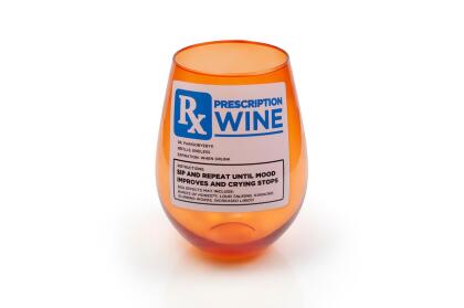 Rx Prescription Stemless Wine Glass | Funny Wine Glass | 30 Ounces alternate image