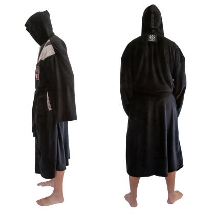 Star Wars Darth Vader Uniform Hooded Bathrobe For Adults | Big And Tall XXL alternate image