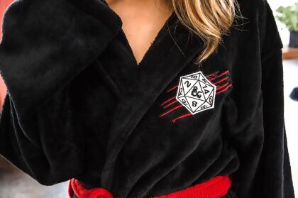 Dungeons & Dragons Dungeon Master Bathrobe for Adults | One Size Fits Most alternate image