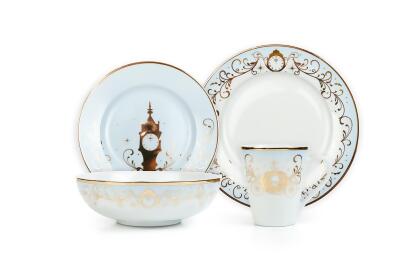 Disney Princess 16-Piece Dinnerware Set | Cinderella, Jasmine, Ariel, Belle alternate image