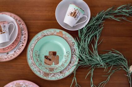 Disney Princess 16-Piece Dinnerware Set | Merida, Pocahontas, Moana, Snow White alternate image