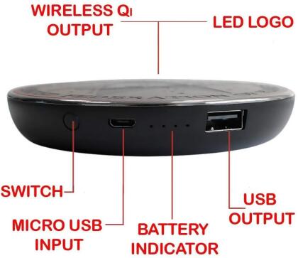 Doctor Who TARDIS Qi Wireless Charger with 8000mA Backup Battery alternate image