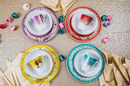 Disney Villains 16-Piece Dinnerware Set | Maleficent, Evil Queen, Jafar, Ursula alternate image