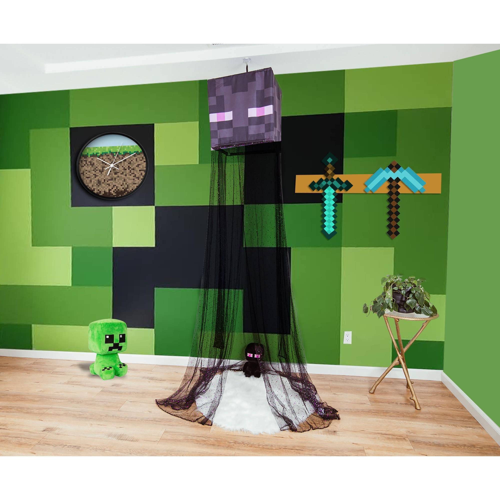 Minecraft Enderman Kids Bed Canopy for Ceiling, Hanging Curtain Netting alternate image