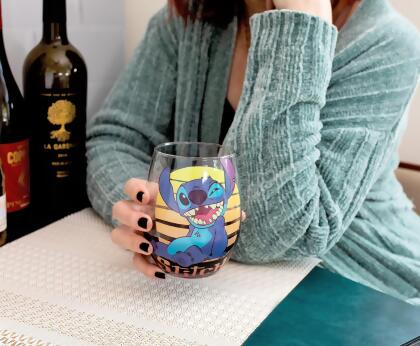 Disney Lilo & Stitch Stemless Wine Glass | Holds 20 Ounces alternate image