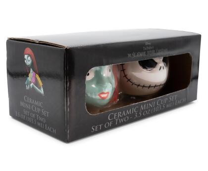 Disney The Nightmare Before Christmas Jack & Sally Sculpted Mini Mugs | Set of 2 alternate image