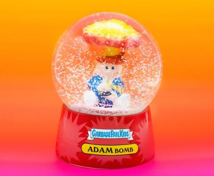 Garbage Pail Kids Adam Bomb Collectible Snow Globe | 4 Inches Tall alternate image