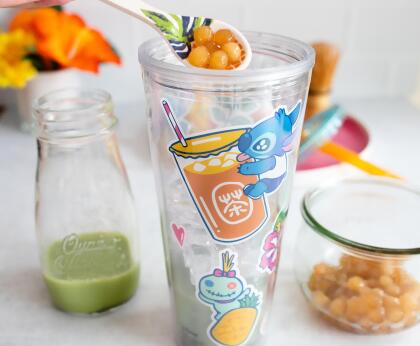 Disney Lilo & Stitch Boba Tea Carnival Cup with Lid and Straw | Holds 24 Ounces alternate image