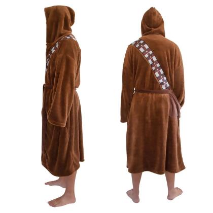 Star Wars Chewbacca Hooded Bathrobe For Adults | Big And Tall XXXL alternate image
