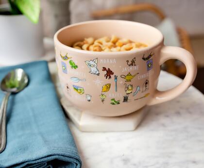 Disney Princess Ceramic Soup Mug with Vented Lid | Holds 24 Ounces alternate image