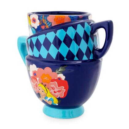 Disney Alice in Wonderland Stacked Teacups Sculpted Ceramic Mug | Holds 20 Ounce alternate image