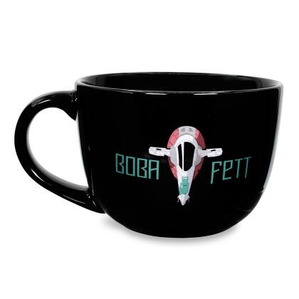 Star Wars: The Mandalorian Boba Fett Ceramic Soup Mug | Holds 24 Ounces alternate image