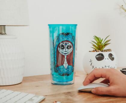 Disney Nightmare Before Christmas Sugar Skulls Plastic Travel Tumbler with Lid alternate image