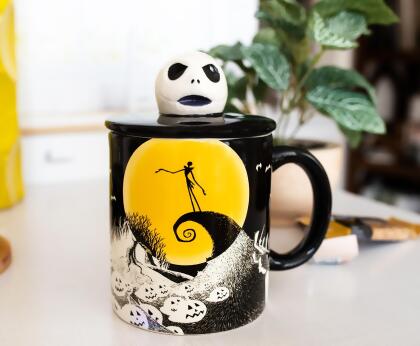 Disney The Nightmare Before Christmas Jack Ceramic Mug With Sculpted Lid alternate image