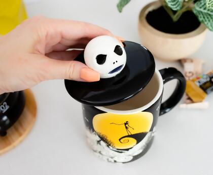 Disney The Nightmare Before Christmas Jack Ceramic Mug With Sculpted Lid alternate image