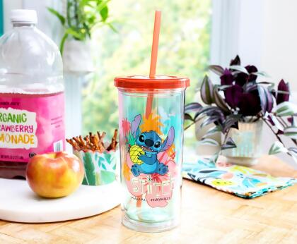 Disney Lilo & Stitch "Kauai, Hawaii" Tropical Carnival Cup with Lid and Straw alternate image