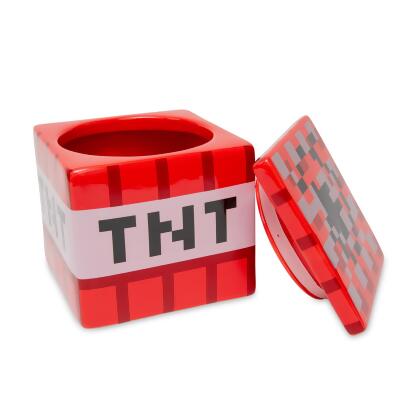 Minecraft TNT Block Ceramic Cookie Jar Container | 6 Inches Tall alternate image