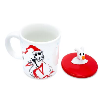 Disney The Nightmare Before Christmas Santa Jack Ceramic Mug With Sculpted Lid alternate image