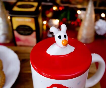 Disney The Nightmare Before Christmas Santa Jack Ceramic Mug With Sculpted Lid alternate image