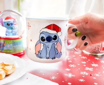 Disney Lilo & Stitch Santa Hat Ceramic Camper Mug | Holds 20 Ounces alternate image