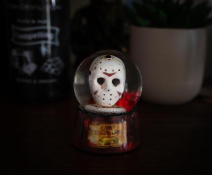 Friday the 13th Jason's Mask Mini Snow Globe | 3 Inches Tall alternate image