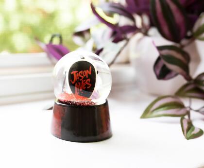 Friday the 13th Jason's Mask Mini Snow Globe | 3 Inches Tall alternate image