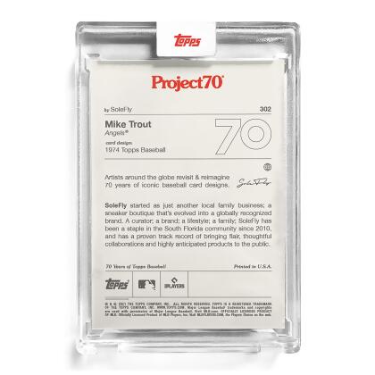 MLB Topps Project70 Card 302 | 1974 Mike Trout by SoleFly alternate image
