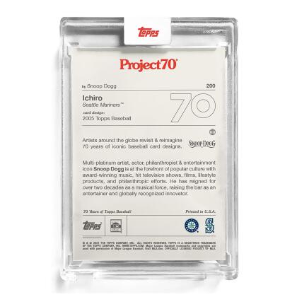 MLB Topps Project70 Card 200 | 2005 Ichiro Suzuki by Snoop Dogg alternate image